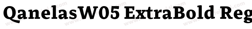 QanelasW05 ExtraBold Regular字体转换